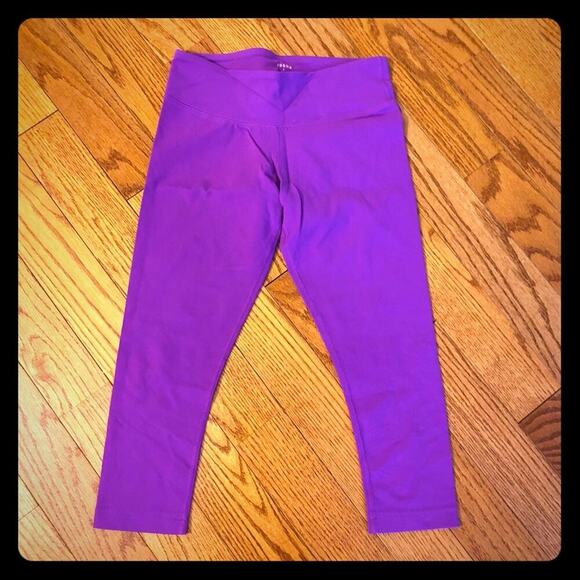 Zobha Pants - ZOBHA Cropped Yoga leggings Purple Women's SIZE 4